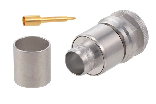 N Male Connector Crimp/Solder Attachment for PE-C600, LMR-600, LMR-600-DB, 0.600 inch