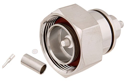 7/16 DIN Male Connector Crimp/Solder Attachment for PE-C195, PE-P195, RG58, RG141, RG303, LMR-195, 0.195 inch