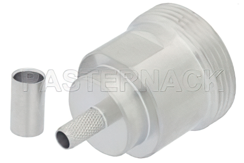 7/16 DIN Female Connector Crimp/Non-Solder Contact Attachment For PE-C240, LMR-240, RG8X