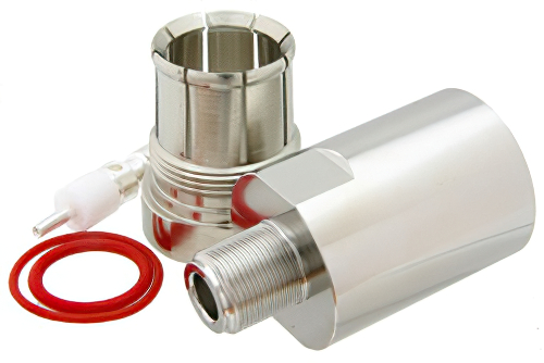 N Female Connector Clamp/Solder Attachment For 7/8 inch Helical