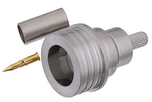 QN Male Connector Crimp/Solder Attachment For RG55, RG142, RG223, RG400