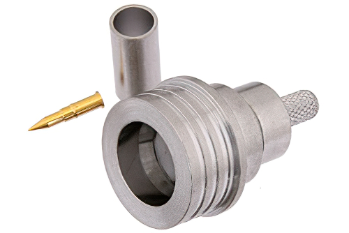 QN Male Connector Crimp/Solder Attachment For RG58, RG141, RG303