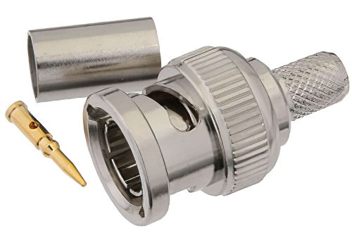 75 Ohm BNC Male Connector Crimp/Solder Attachment for Belden 1505A