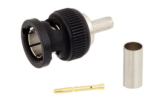 75 Ohm BNC Male Connector Crimp/Solder Attachment for PE-B159, 1855A, Mini 59, High Definition