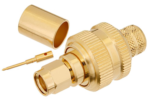 SMA Male Connector Crimp/Solder Attachment for PE-C400, PE-B400, PE-B405, LMR-400, LMR-400-DB, LMR-400-UF, 0.400 inch