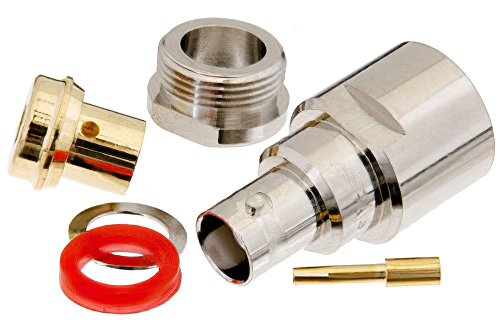 BNC Female Connector Clamp/Solder Attachment For PE-SR401AL, PE-SR401FL, RG401