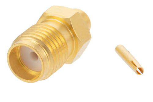 SMA Female Connector Solder Attachment for PE-SR405AL, PE-SR405FL, PE-SR405FLJ, PE-SR405TN, RG405