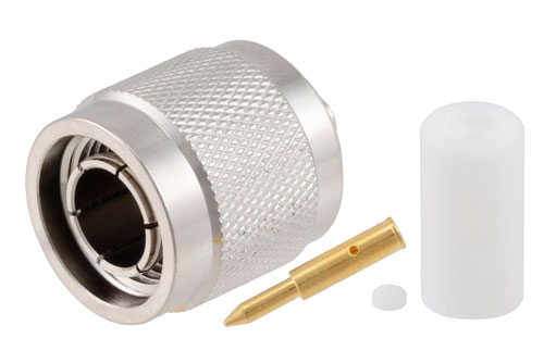 TNC Male Connector Solder Attachment for PE-SR405AL, PE-SR405FL, PE-SR405FLJ, PE-SR405TN, RG405