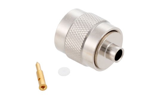 TNC Male Connector Solder Attachment for PE-SR402AL, PE-SR402FL, PE-SR402FLJ, PE-SR402TN, RG402