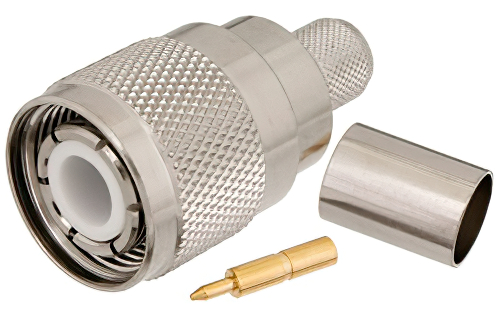 HN Male Connector Crimp/Solder Attachment for RG214, RG9, RG225, RG393