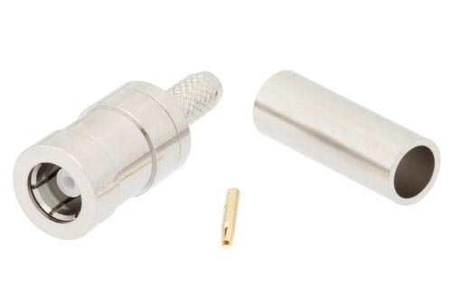 SMB Plug Connector Crimp/Solder Attachment for RG316-DS, RG188-DS