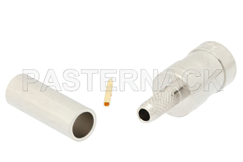 SMB Plug Connector Crimp/Solder Attachment for RG316-DS, RG188-DS