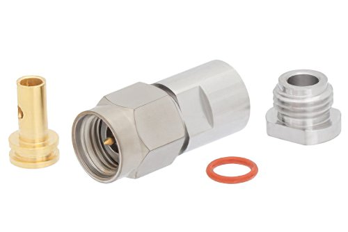 2.92mm Male Precision Connector Clamp/Solder Attachment for PE-SR405AL, PE-SR405FL, PE-SR405FLJ, PE-SR405TN, RG405