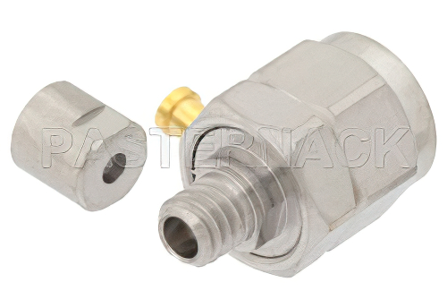 1.85mm Male Precision Connector Clamp/Solder Attachment for PE-047SR, PE-SR047AL, PE-SR047FL