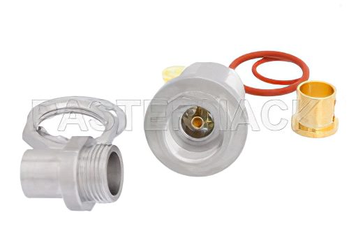 N Female Bulkhead Mount Precision Connector Clamp/Solder Attachment for PE-P300LL