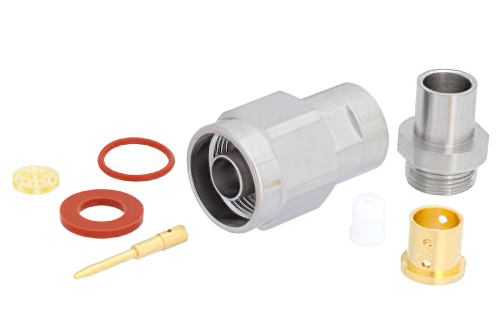 N Male Precision Connector Clamp/Solder Attachment for PE-P300LL