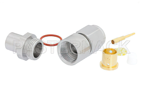 TNC Male Precision Connector Clamp/Solder Attachment for PE-P300LL