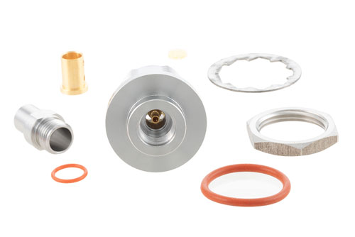 N Female Bulkhead Mount Precision Connector Clamp/Solder Attachment for PE-P142LL