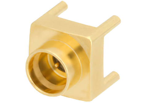 SMP Male Connector Solder Attachment Thru Hole PCB, Up To 8 GHz Smooth Bore