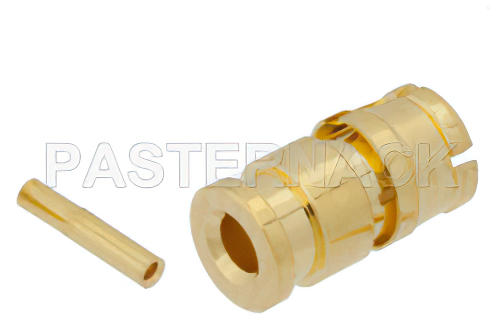 SMP Female Connector Solder Attachment for RG178, RG196