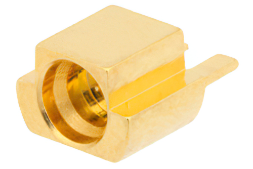 SMP Male Smooth Bore Connector Solder Attachment End Launch PCB, Up To 8 GHz