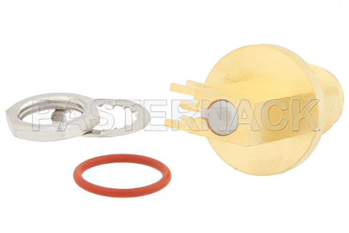 TNC Female Right Angle Bulkhead Mount Connector Solder Attachment Surface Mount PCB, IP67 Rated