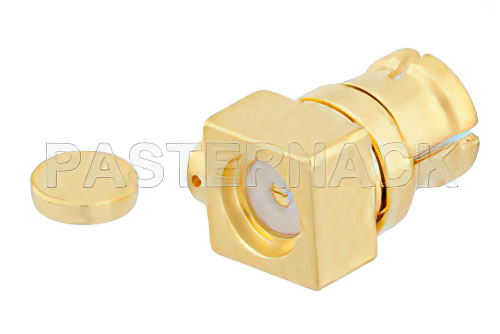 SMP Female Right Angle Connector Solder Attachment for PE-047SR, PE-SR047FL, PE-SR047AL