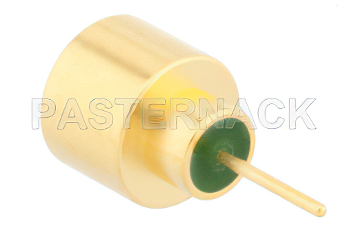 SMP Male Full Detent Hermetically Sealed Connector Solder Attachment Solder Mount Pin Terminal, .150 inch Pin Length