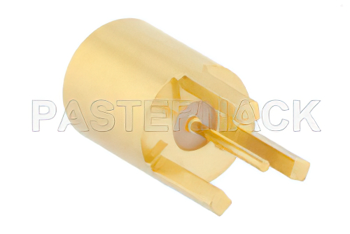 SMP Male Full Detent Connector Solder Attachment Thru Hole PCB 3 Leg Version