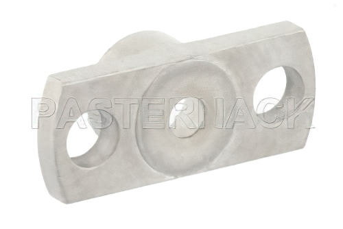 SMP Male Smooth Bore Shroud 2 Hole Flange Mount 0.282 Inch Hole Spacing