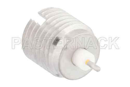 SMP Male Smooth Bore Connector Solder Attachment Thread-In Mount Pin Terminal .065 inch Pin Length Pre-Tinned