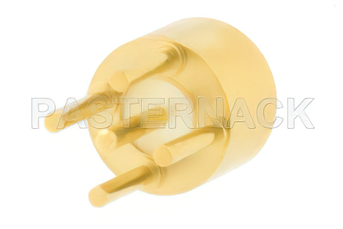 SMP Male Smooth Bore Connector Solder Attachment Thru Hole PCB, .140 inch Pin Length