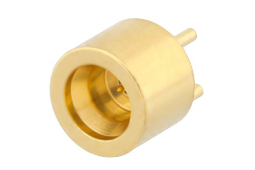 Mini SMP Male Full Detent Connector Solder Attachment Thru Hole PCB, Low Profile