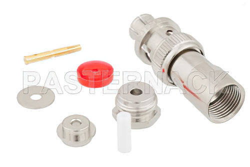 SHV Plug Connector Clamp/Solder Attachment for RG174, RG316