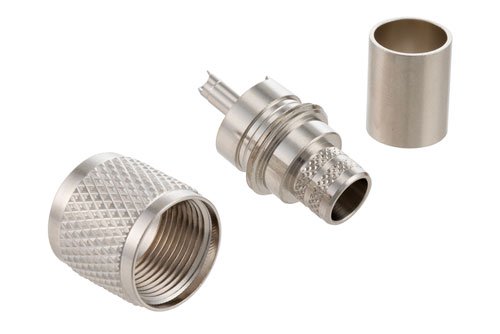 UHF Male Connector Crimp/Solder Attachment for RG213, RG215, RG8