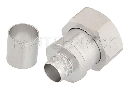 7/16 DIN Male Connector Crimp/Non-Solder Contact Attachment for LMR-600, PE-C600