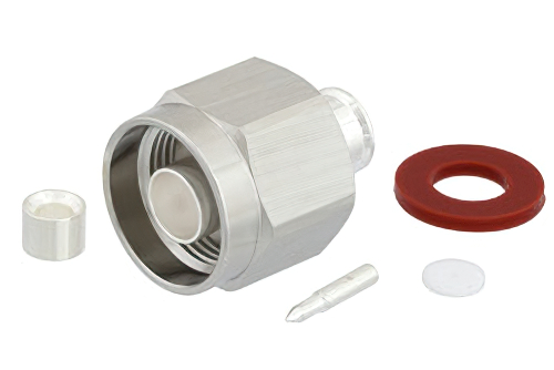 N Male Low PIM Connector Solder Attachment for PE-SR402AL, PE-SR402FL, PE-SR402FLJ, PE-SR402TN, RG402