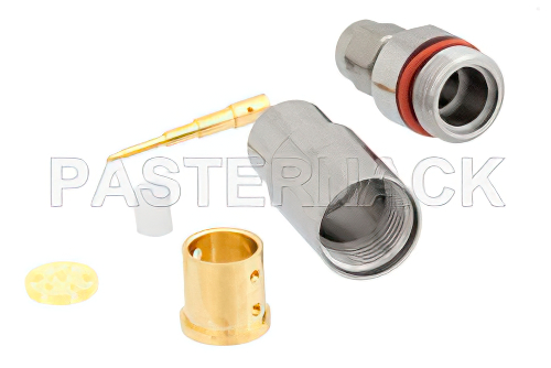 SMA Male Precision Connector Clamp/Solder Attachment for PE-P300LL, .490 inch Diameter Body