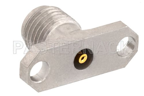 SMA Female Field Replaceable Connector 2 Hole Flange Mount .020 inch Pin