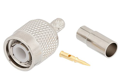 TNC Male Connector Crimp/Solder Attachment for RG122, RG58 Plenum, RG58-P