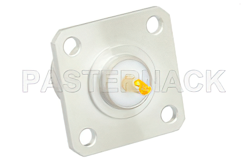 N Female Connector Solder Attachment 4 Hole Flange Mount Solder Cup Terminal