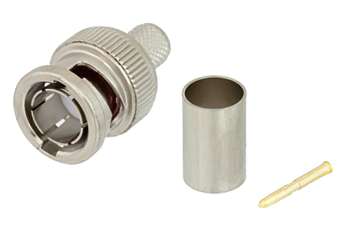 75 Ohm BNC Male Connector Crimp/Solder Attachment for Belden 1694A