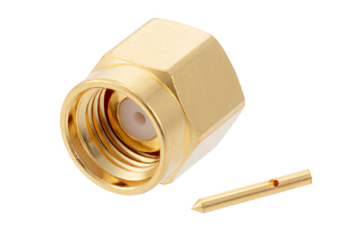 SMA Male Connector Solder Attachment for RG405, PE-SR405FL, PE-SR405FLJ