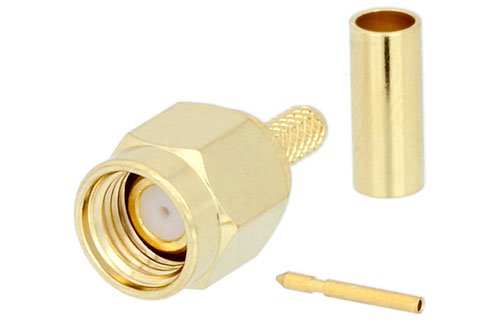 Lekai Multifunctional Meet Different Needs RG316 RG188 RG179 Cable 10 PCS Gold Plated Crimp SMA Male Plug Pin RF Connector Adapter for RG174 