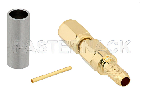 SSMC Plug Connector Crimp/Solder Attachment for RG316, RG174, RG188