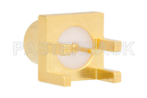 75 Ohm MCX Jack Connector Solder Attachment .072 inch End Launch PCB