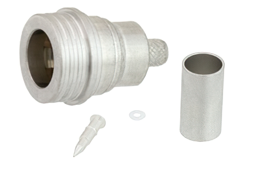 QN Male Snap-On Connector Crimp/Solder Attachment for LMR-240, PE-C240