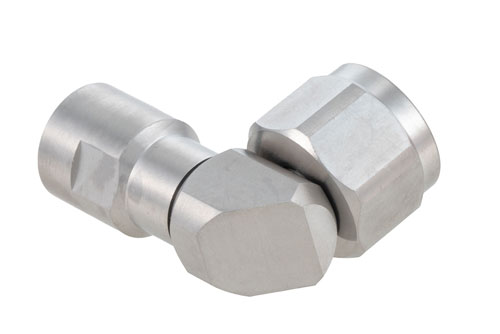 N Male Right Angle Precision Connector Clamp/Solder Attachment for PE-P300LL