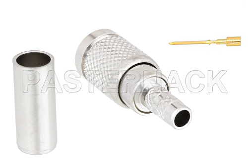 75 Ohm 1.0/2.3 Plug Push-On Connector Crimp/Crimp Attachment for BELDEN 735A1