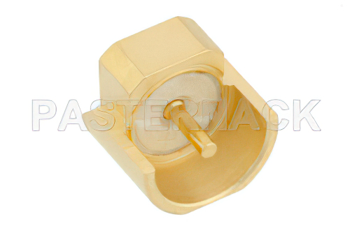 MMBX Jack Snap-On Connector Solder Attachment Edge Launch PCB, With Female Center Contact